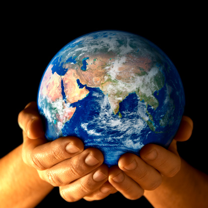 Earth in my hands - East view