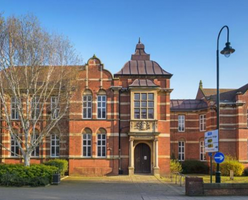 Post War Libraries.Champney Road, Beverley, Humberside.View from North.